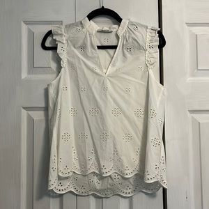 Madewell Eyelet lace top Size S